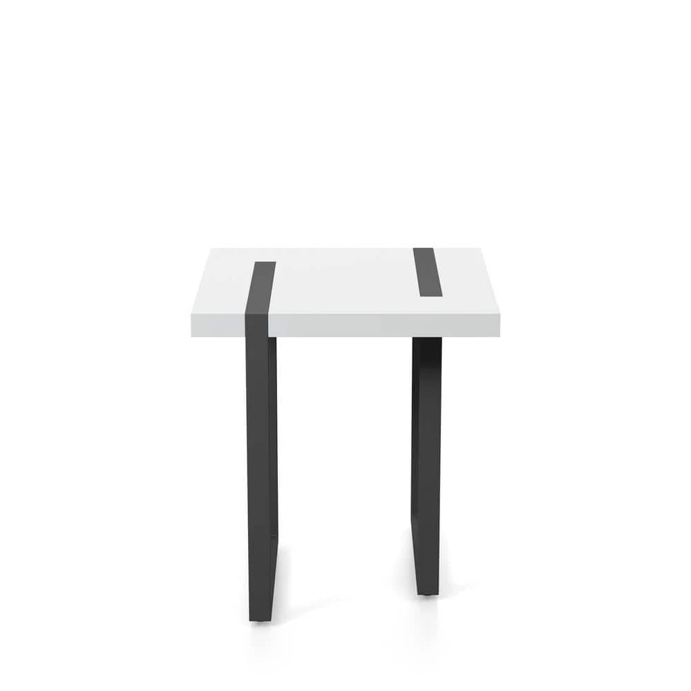 Harlene 24 in. H Black and White End Table by Furniture of America 2 Harlene 24 in. H Black and White End Table by Furniture of America - Image 2