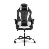 Adei Regular Black and White Breathable Mesh Gaming Chair With Pillow by Furniture of America