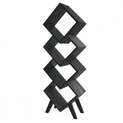 Scout 62 in. White/Distressed Gray Wood Shelf Modern Bookcase Accent With 4-Shelves by Furniture of America 11 Scout 62 in. White/Distressed Gray Wood Shelf Modern Bookcase Accent With 4-Shelves by Furniture of America -Furniture of America Sales Store black distressed gray furniture of america bookcases bookshelves idi 202822 31 1000