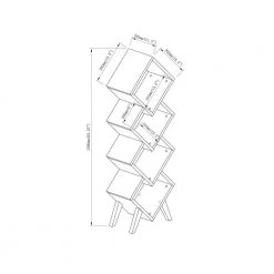 Scout 62 in. White/Distressed Gray Wood Shelf Modern Bookcase Accent With 4-Shelves by Furniture of America 10 Scout 62 in. White/Distressed Gray Wood Shelf Modern Bookcase Accent With 4-Shelves by Furniture of America -Furniture of America Sales Store black distressed gray furniture of america bookcases bookshelves idi 202822 76 1000