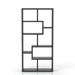 Dore 71 in. Black 8-shelf Standard Bookcase with Open Back by Furniture of America 15 Dore 71 in. Black 8-shelf Standard Bookcase with Open Back by Furniture of America -Furniture of America Sales Store black furniture of america bookcases bookshelves 27090bk 31 1000