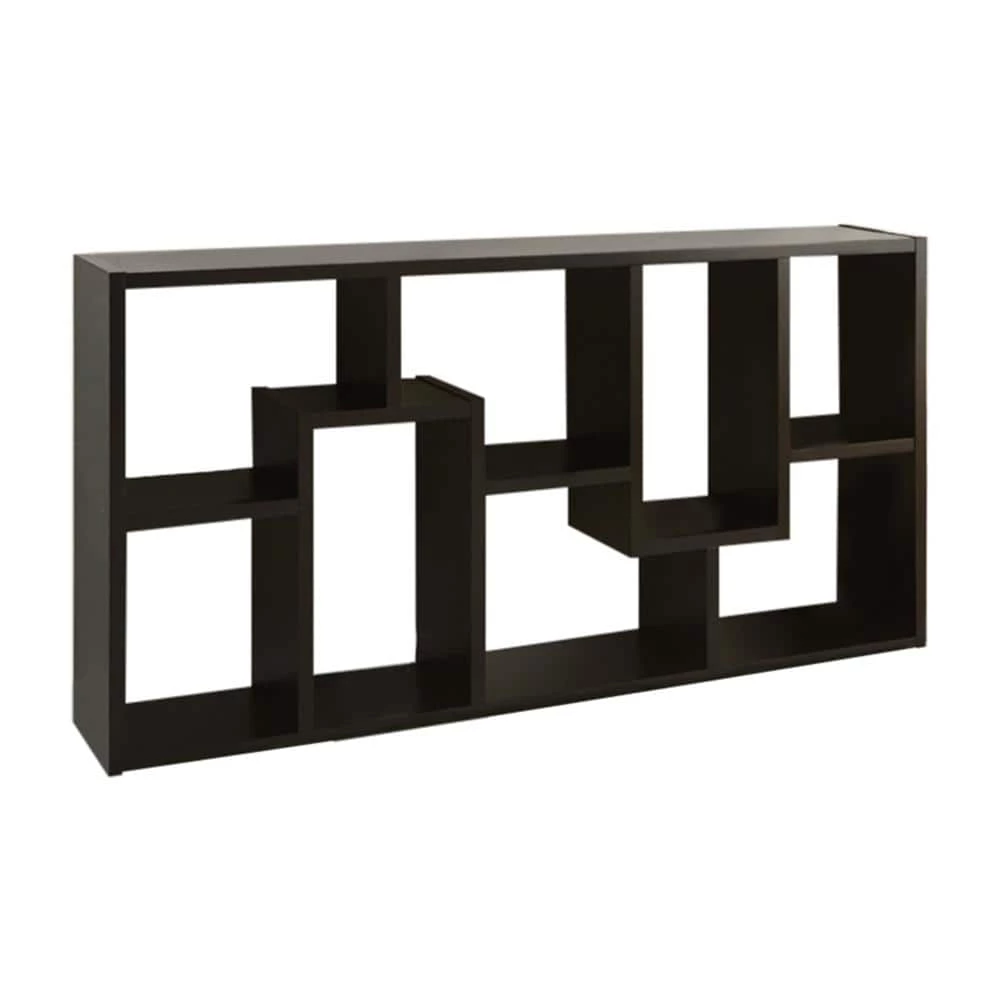 Dore 71 in. Black 8-shelf Standard Bookcase with Open Back by Furniture of America 2 Dore 71 in. Black 8-shelf Standard Bookcase with Open Back by Furniture of America - Image 2