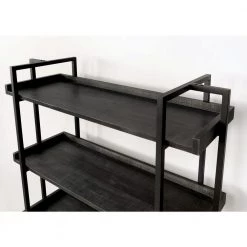 Kimbra 40.5 in. W x 72 in. H x 15.38 in. D Black 5-Tier Ladder Shelf by Furniture of America 10 Kimbra 40.5 in. W x 72 in. H x 15.38 in. D Black 5-Tier Ladder Shelf by Furniture of America -Furniture of America Sales Store black furniture of america bookcases bookshelves idf ac564 1f 1000