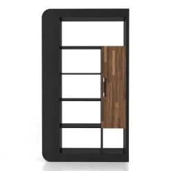 Baltra 70.87 in. Black 13-Shelf Standard Bookcase with Door by Furniture of America -Furniture of America Sales Store black furniture of america bookcases bookshelves ynj 20803c1 44 1000