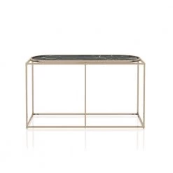Osanna 48 in. Black Rectangle Composite Console Table by Furniture of America -Furniture of America Sales Store black furniture of america console tables idf 4382bk s 44 1000