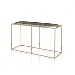 Osanna 48 in. Black Rectangle Composite Console Table by Furniture of America