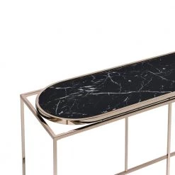 Osanna 48 in. Black Rectangle Composite Console Table by Furniture of America -Furniture of America Sales Store black furniture of america console tables idf 4382bk s c3 1000