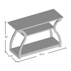 Adrianna 48 in. Black Standard Rectangle Wood Console Table with Storage by Furniture of America 10 Adrianna 48 in. Black Standard Rectangle Wood Console Table with Storage by Furniture of America -Furniture of America Sales Store black furniture of america console tables ynj 241 1 4f 1000