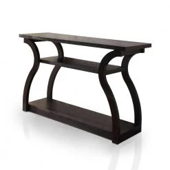 Adrianna 48 in. Black Standard Rectangle Wood Console Table with Storage by Furniture of America