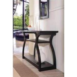 Adrianna 48 in. Black Standard Rectangle Wood Console Table with Storage by Furniture of America 9 Adrianna 48 in. Black Standard Rectangle Wood Console Table with Storage by Furniture of America -Furniture of America Sales Store black furniture of america console tables ynj 241 1 c3 1000