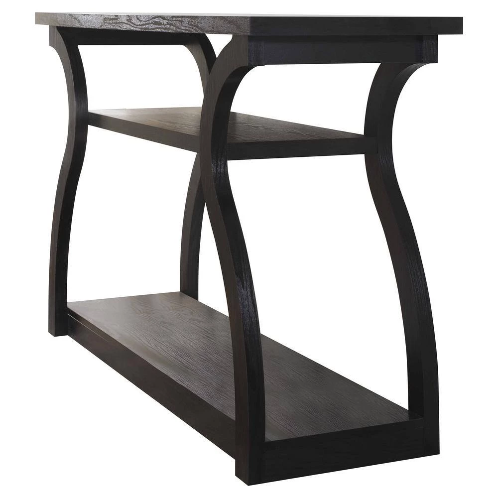 Adrianna 48 in. Black Standard Rectangle Wood Console Table with Storage by Furniture of America 2 Adrianna 48 in. Black Standard Rectangle Wood Console Table with Storage by Furniture of America - Image 2