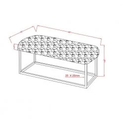 Bessener Black Bench (19.75 in. H X 40 in. W X 19 in. D) by Furniture of America -Furniture of America Sales Store black furniture of america dining benches idf bn6409bk l 76 1000