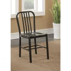 Minturn Black Steel Dining Side Chairs (Set of 2) by Furniture of America 7 Minturn Black Steel Dining Side Chairs (Set of 2) by Furniture of America -Furniture of America Sales Store black furniture of america dining chairs idf 3509bk sc 31 1000