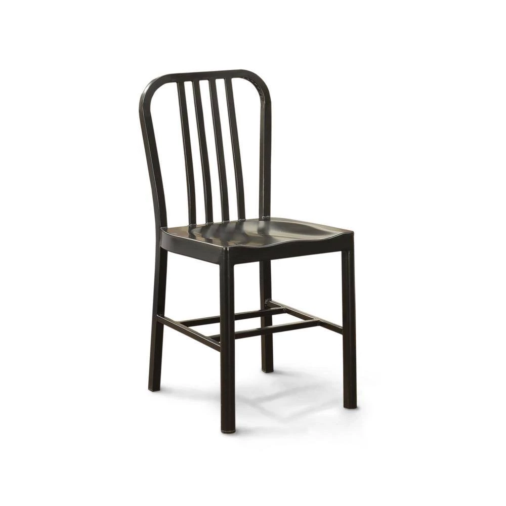 Minturn Black Steel Dining Side Chairs (Set of 2) by Furniture of America 2 Minturn Black Steel Dining Side Chairs (Set of 2) by Furniture of America - Image 2