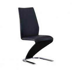 Mackley Black Z-Shaped Side Chairs (Set of 2) by Furniture of America