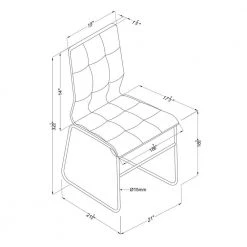Cardigan Black Faux LeatherTufted Dining Chairs (Set of 2) by Furniture of America 8 Cardigan Black Faux LeatherTufted Dining Chairs (Set of 2) by Furniture of America -Furniture of America Sales Store black furniture of america dining chairs idf 8320bk sc 76 1000
