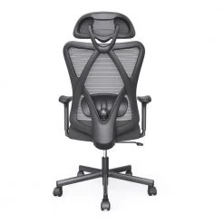 Indrie Black Fabric Ergonomic Swivel Office Chair by Furniture of America -Furniture of America Sales Store black furniture of america ergonomic chairs idf 6031 bk 4f 1000