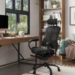 Steve Regular Black Mesh-Seat Adjustable Height Ergonomic Office Chair with Adjustable Headrest by Furniture of America 19 Steve Regular Black Mesh-Seat Adjustable Height Ergonomic Office Chair with Adjustable Headrest by Furniture of America -Furniture of America Sales Store black furniture of america ergonomic chairs idf 603910 31 1000