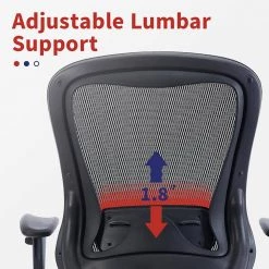 Ethan Regular Black Mesh Seat Ergonomic Office Chair with Adjustable Height and Adjustable Arms by Furniture of America 11 Ethan Regular Black Mesh Seat Ergonomic Office Chair with Adjustable Height and Adjustable Arms by Furniture of America -Furniture of America Sales Store black furniture of america ergonomic chairs idf 603911 1f 1000