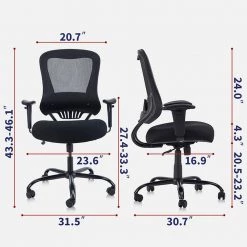 Ethan Regular Black Mesh Seat Ergonomic Office Chair with Adjustable Height and Adjustable Arms by Furniture of America 12 Ethan Regular Black Mesh Seat Ergonomic Office Chair with Adjustable Height and Adjustable Arms by Furniture of America -Furniture of America Sales Store black furniture of america ergonomic chairs idf 603911 44 1000