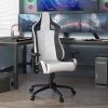 Luk Black PU Leather Racing Gaming Chair With Adjustable Armrests by Furniture of America
