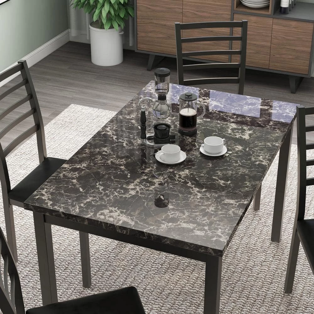 Coiplin Black Dining Table by Furniture of America 3 Coiplin Black Dining Table by Furniture of America - Image 3