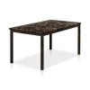 Coiplin 60 in. Rectangle Black Faux Marble Dining Table by Furniture of America