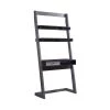 Kurtis 34 in. Rectangular Black with Shelf 1-Drawer Ladder Desk by Furniture of America