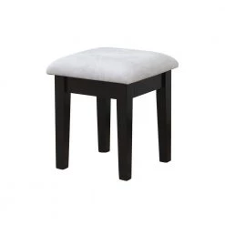 Lucerne 2-Piece Black Vanity Set by Furniture of America -Furniture of America Sales Store black furniture of america makeup vanities idf dk6360bk 4f 1000