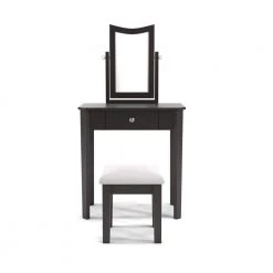 Lucerne 2-Piece Black Vanity Set by Furniture of America