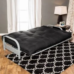 Foxbery 6 in. Medium Foam Fabric Futon Mattress by Furniture of America 7 Foxbery 6 in. Medium Foam Fabric Futon Mattress by Furniture of America -Furniture of America Sales Store black furniture of america mattresses idf fp 2405bk 1f 1000