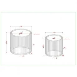 Deldyn 23.63 in. Black Round 2-Piece Nesting Tables by Furniture of America -Furniture of America Sales Store black furniture of america nesting tables idf ac367 76 1000