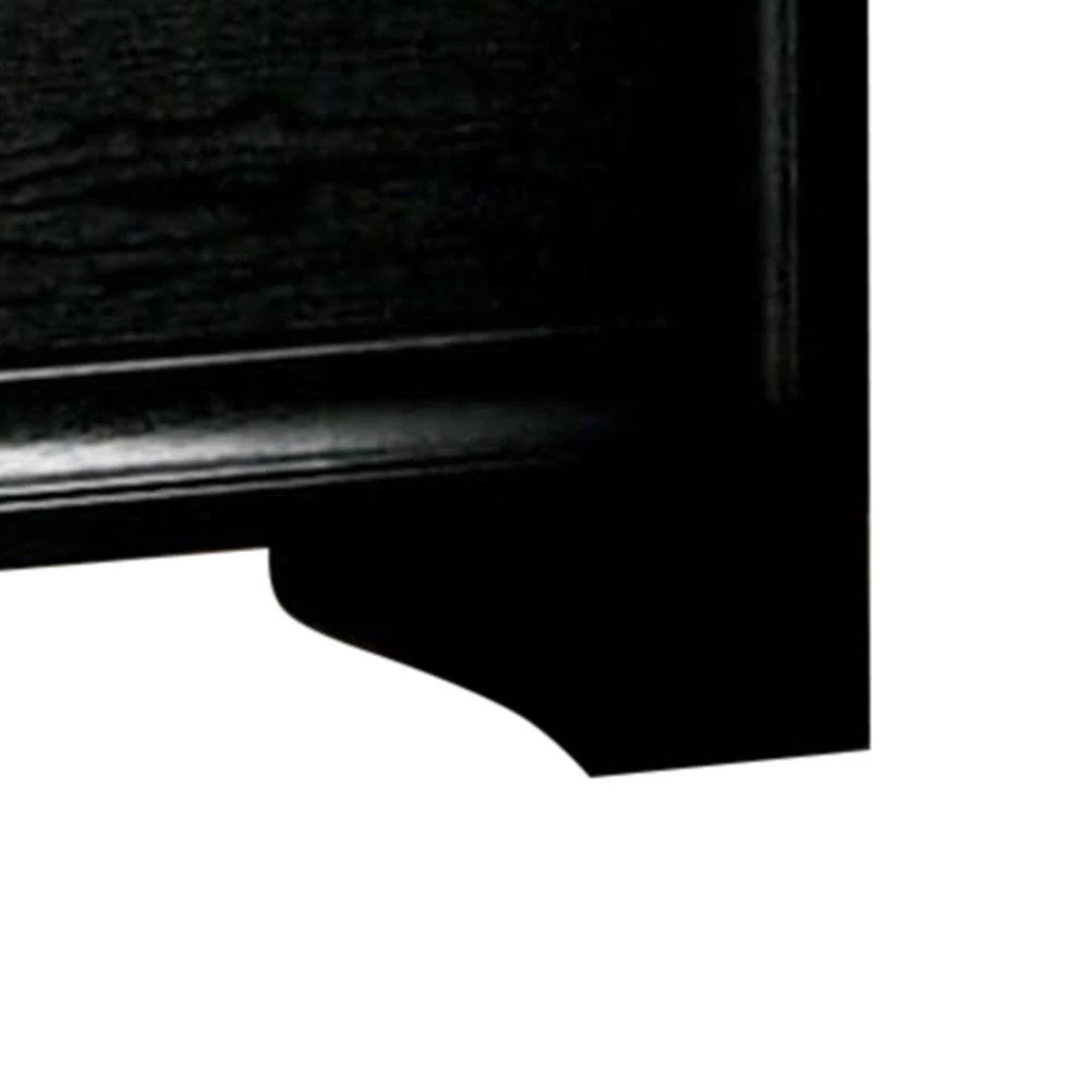 Ekon 2-Drawer Black 26 in. W X 16 5/8 in. D X 26 in. H Nightstand by Furniture of America 4 Ekon 2-Drawer Black 26 in. W X 16 5/8 in. D X 26 in. H Nightstand by Furniture of America - Image 4