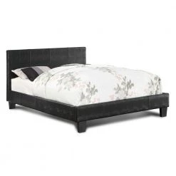 Riegelwood 39.5 in. H Black Queen Wood Frame Platform Bed by Furniture of America