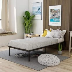 Stetsone Twin XL Metal Bed Frame by Furniture of America -Furniture of America Sales Store black furniture of america platform beds idf frm40t xl 31 1000