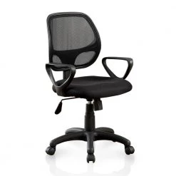 Rushing Black Mesh Fabric Office Chairs by Furniture of America