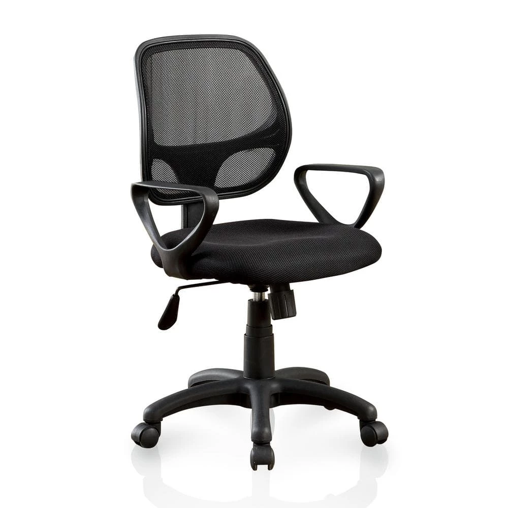 Rushing Black Mesh Fabric Office Chairs by Furniture of America 1 Rushing Black Mesh Fabric Office Chairs by Furniture of America