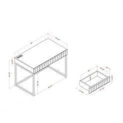 Gotheimer 42 in. Rectangular Blue and Gold Writing Desk with USB Port by Furniture of America 16 Gotheimer 42 in. Rectangular Blue and Gold Writing Desk with USB Port by Furniture of America -Furniture of America Sales Store blue and gold furniture of america writing desks idf dk406bl usb 76 1000