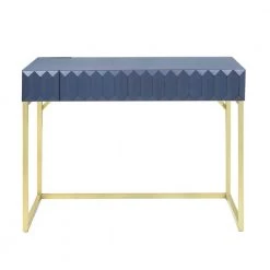 Gotheimer 42 in. Rectangular Blue and Gold Writing Desk with USB Port by Furniture of America 11 Gotheimer 42 in. Rectangular Blue and Gold Writing Desk with USB Port by Furniture of America -Furniture of America Sales Store blue and gold furniture of america writing desks idf dk406bl usb 77 1000