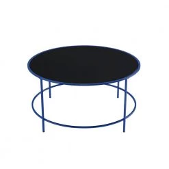 Skyes 36 in. Blue Coating Round Glass Top Coffee Table by Furniture of America 6 Skyes 36 in. Blue Coating Round Glass Top Coffee Table by Furniture of America -Furniture of America Sales Store blue coating furniture of america coffee tables idf ac375bl c3 1000