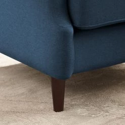 Joelle Blue Linen Tufted Club Chair by Furniture of America 11 Joelle Blue Linen Tufted Club Chair by Furniture of America -Furniture of America Sales Store blue furniture of america accent chairs 001l 2205bl ch 1f 1000