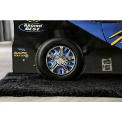 Verrett Blue Twin Race Car Bed by Furniture of America 12 Verrett Blue Twin Race Car Bed by Furniture of America -Furniture of America Sales Store blue furniture of america kids beds idf 7643bl 44 1000