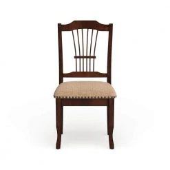 Bennettsville Brown Cherry and Beige Wood Nailhead Dining Side Chairs (Set of 2) by Furniture of America 7 Bennettsville Brown Cherry and Beige Wood Nailhead Dining Side Chairs (Set of 2) by Furniture of America -Furniture of America Sales Store brown cherry and beige furniture of america dining chairs idf 3626sc c3 1000
