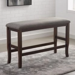 Swanson 26 in. Brown and Cherry Fabric Counter Height Bench by Furniture of America 7 Swanson 26 in. Brown and Cherry Fabric Counter Height Bench by Furniture of America -Furniture of America Sales Store brown cherry and dark gray furniture of america dining benches idf 3024a pbn 31 1000