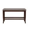 Swanson 26 in. Brown and Cherry Fabric Counter Height Bench by Furniture of America