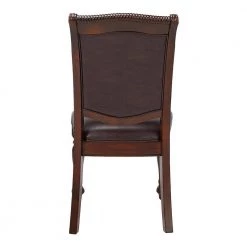 Pridore Brown Cherry Faux Leather Padded Dining Side Chair (Set of 2) by Furniture of America 10 Pridore Brown Cherry Faux Leather Padded Dining Side Chair (Set of 2) by Furniture of America -Furniture of America Sales Store brown cherry furniture of america dining chairs idf 3350sc 1f 1000