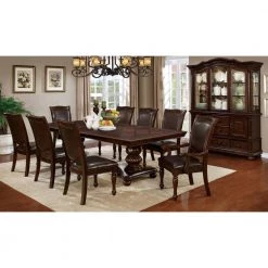 Pridore Brown Cherry Faux Leather Padded Dining Side Chair (Set of 2) by Furniture of America 13 Pridore Brown Cherry Faux Leather Padded Dining Side Chair (Set of 2) by Furniture of America -Furniture of America Sales Store brown cherry furniture of america dining chairs idf 3350sc 31 1000