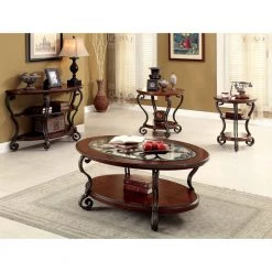 Lantis Brown Cherry End Table by Furniture of America 15 Lantis Brown Cherry End Table by Furniture of America -Furniture of America Sales Store brown cherry furniture of america end side tables idf 4326e 31 1000