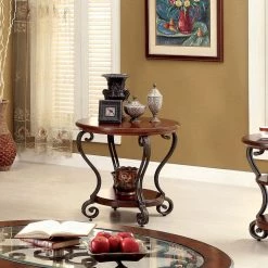 Lantis Brown Cherry End Table by Furniture of America 11 Lantis Brown Cherry End Table by Furniture of America -Furniture of America Sales Store brown cherry furniture of america end side tables idf 4326e c3 1000