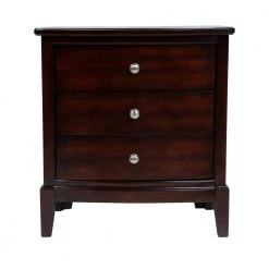 Sommersville 3-Drawer Brown Cherry Nightstand (27.88 in. H x 26.13 in. W x 18 in. D) by Furniture of America -Furniture of America Sales Store brown cherry furniture of america nightstands idf 7483n c3 1000